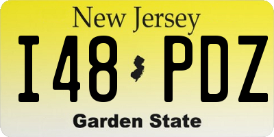 NJ license plate I48PDZ