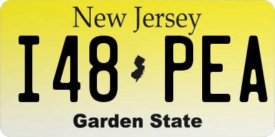 NJ license plate I48PEA