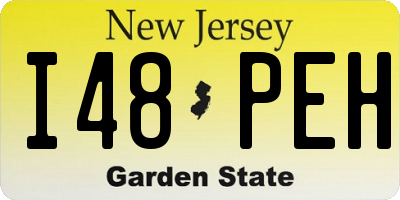 NJ license plate I48PEH