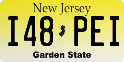 NJ license plate I48PEI