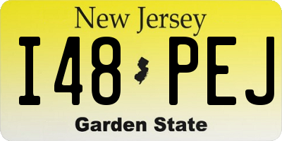 NJ license plate I48PEJ