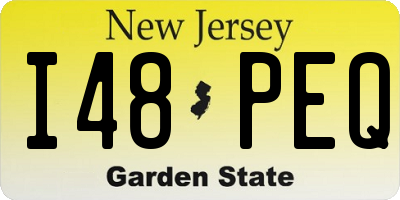 NJ license plate I48PEQ