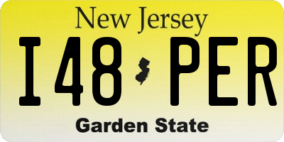 NJ license plate I48PER