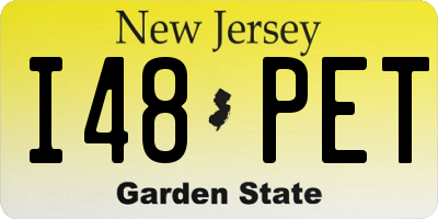 NJ license plate I48PET