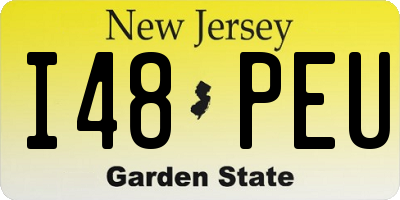 NJ license plate I48PEU