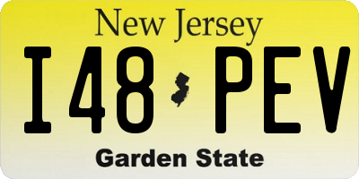 NJ license plate I48PEV