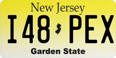 NJ license plate I48PEX