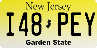 NJ license plate I48PEY