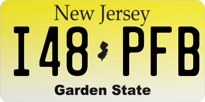 NJ license plate I48PFB