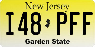 NJ license plate I48PFF