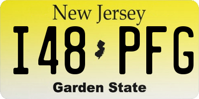 NJ license plate I48PFG