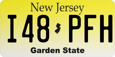 NJ license plate I48PFH