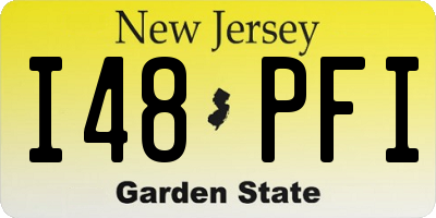 NJ license plate I48PFI