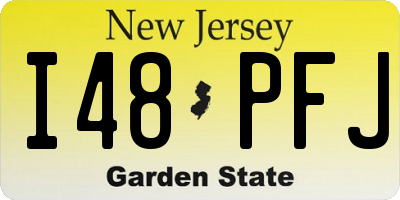 NJ license plate I48PFJ