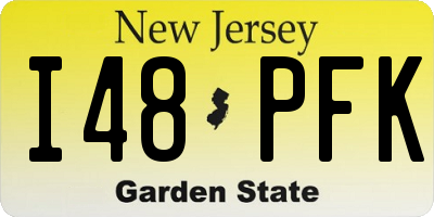 NJ license plate I48PFK