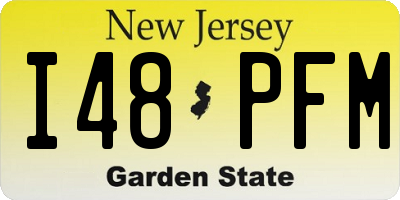 NJ license plate I48PFM