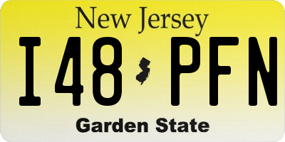 NJ license plate I48PFN