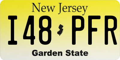 NJ license plate I48PFR