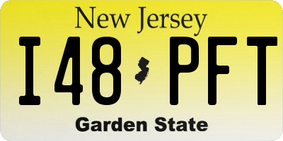 NJ license plate I48PFT