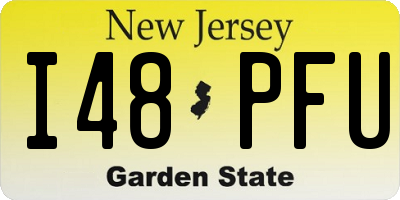 NJ license plate I48PFU