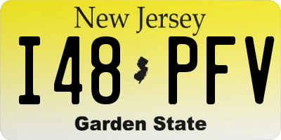 NJ license plate I48PFV