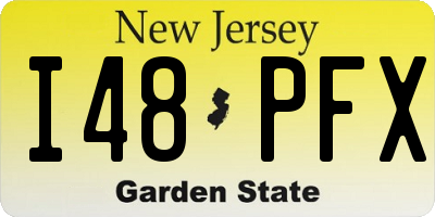 NJ license plate I48PFX