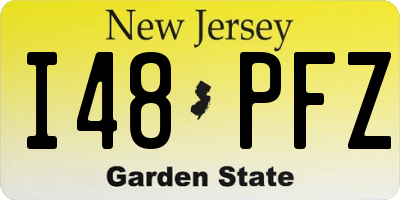 NJ license plate I48PFZ