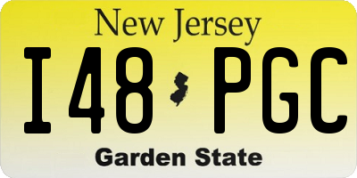 NJ license plate I48PGC