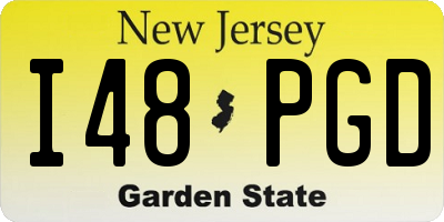 NJ license plate I48PGD