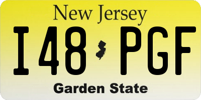 NJ license plate I48PGF