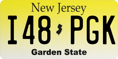 NJ license plate I48PGK