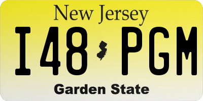 NJ license plate I48PGM