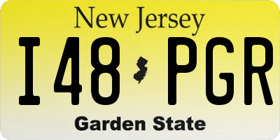 NJ license plate I48PGR