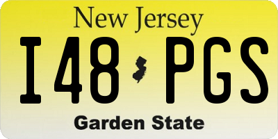 NJ license plate I48PGS
