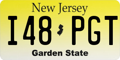 NJ license plate I48PGT