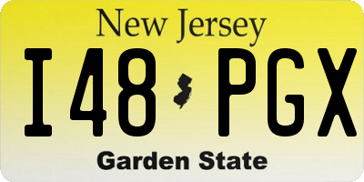 NJ license plate I48PGX