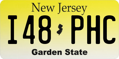 NJ license plate I48PHC