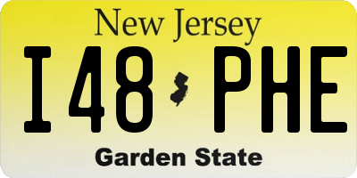 NJ license plate I48PHE