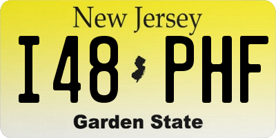 NJ license plate I48PHF