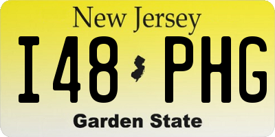 NJ license plate I48PHG