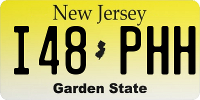 NJ license plate I48PHH