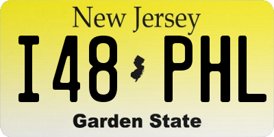 NJ license plate I48PHL