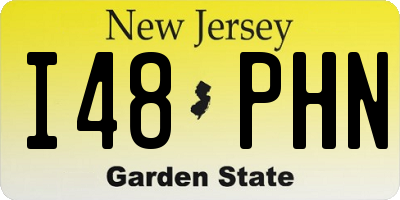 NJ license plate I48PHN