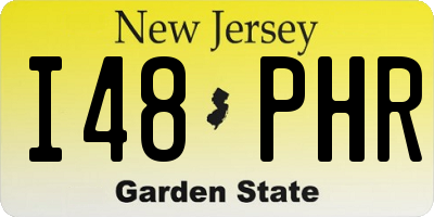 NJ license plate I48PHR