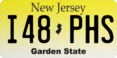 NJ license plate I48PHS