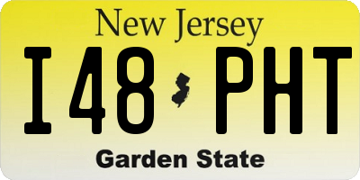NJ license plate I48PHT