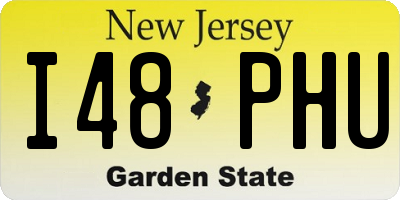 NJ license plate I48PHU