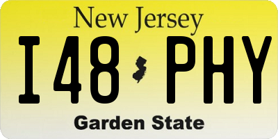 NJ license plate I48PHY