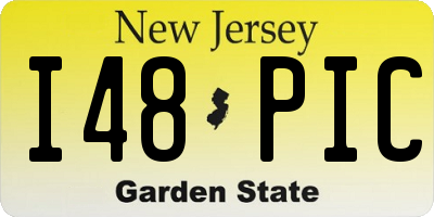 NJ license plate I48PIC