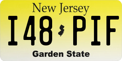 NJ license plate I48PIF